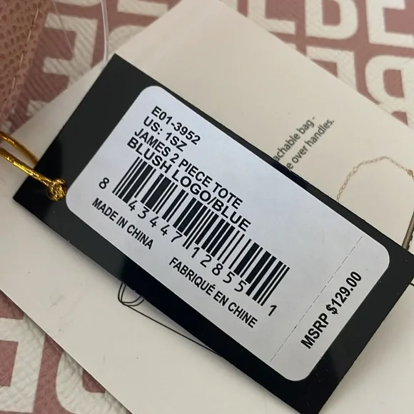 Women’s James 2 Piece Tote Blush Logo/ Blue - Picture 12 of 13